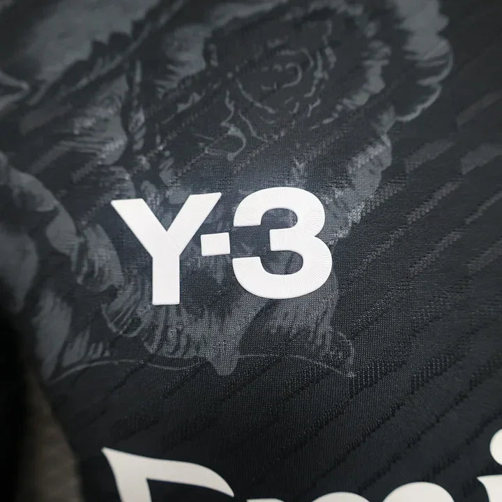 Maillot Real Madrid foot Y3 noir 2024 2025