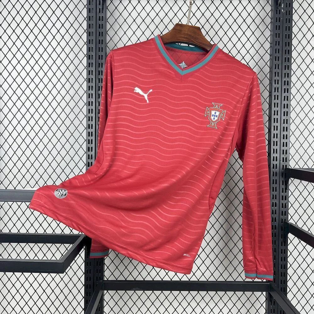 Maillot Portugal manches longues Coupe du Monde 2026, vue de face